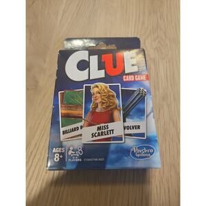 Clue Card Game Hasbro Gaming New/Sealed 3-4 Players Ages 8+